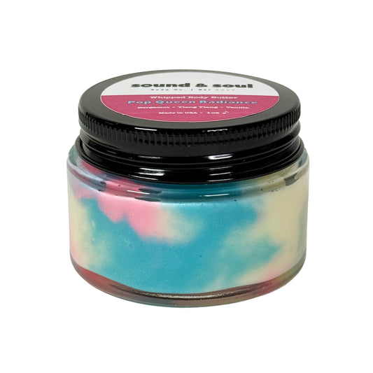 Pop Queen Radiance 1 oz Whipped Body Butter | Dry Skin Moisturizer | Bergamot, Ylang Ylang & Vanilla