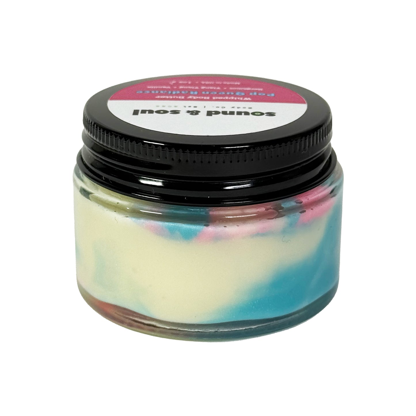 Pop Queen Radiance 1 oz Whipped Body Butter | Dry Skin Moisturizer | Bergamot, Ylang Ylang & Vanilla