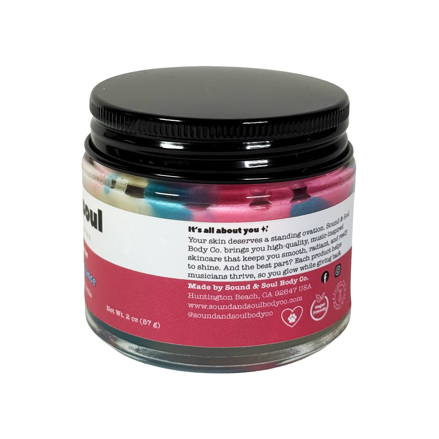 Pop Queen Radiance 2 oz Whipped Body Butter | Dry Skin Moisturizer | Bergamot, Ylang Ylang & Vanilla