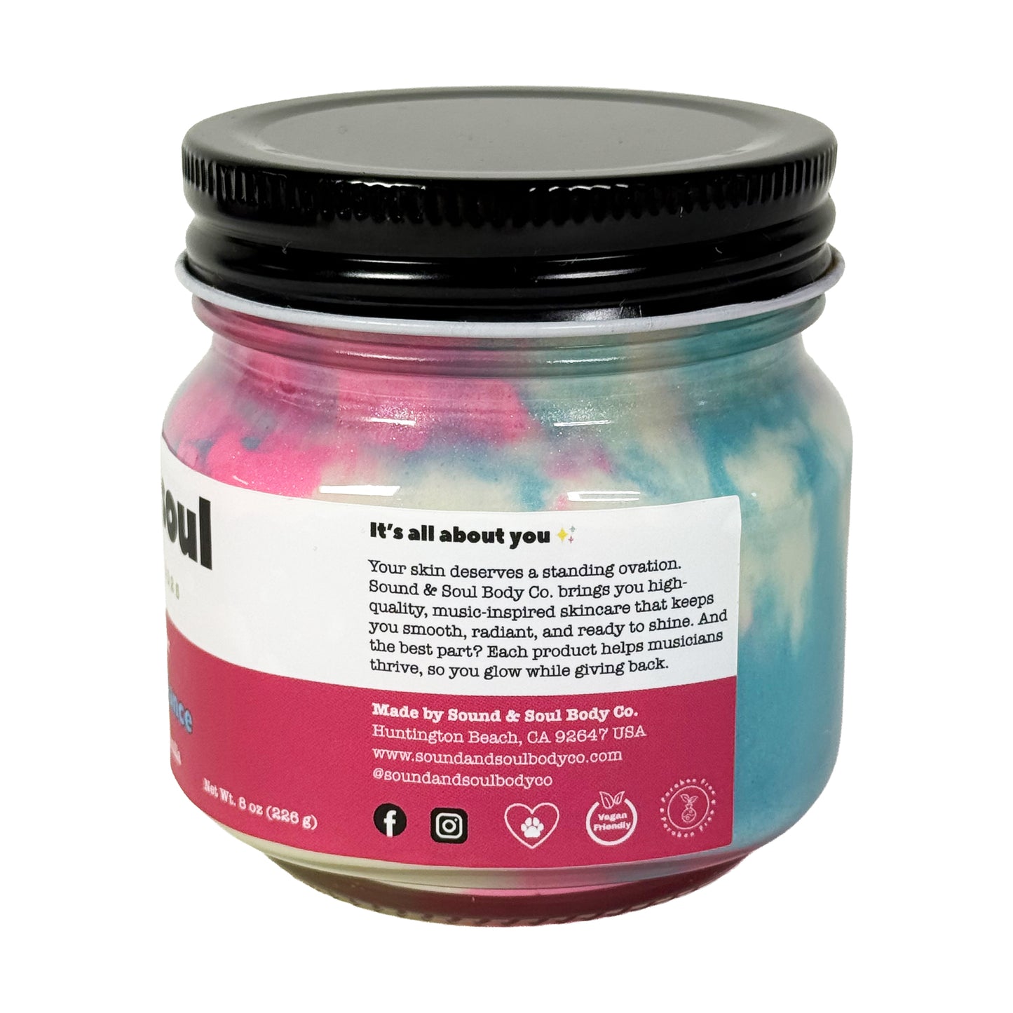 Pop Queen Radiance 8 oz Whipped Body Butter | Shea Butter Dry Skin Moisturizer | Bergamot, Ylang Ylang & Vanilla