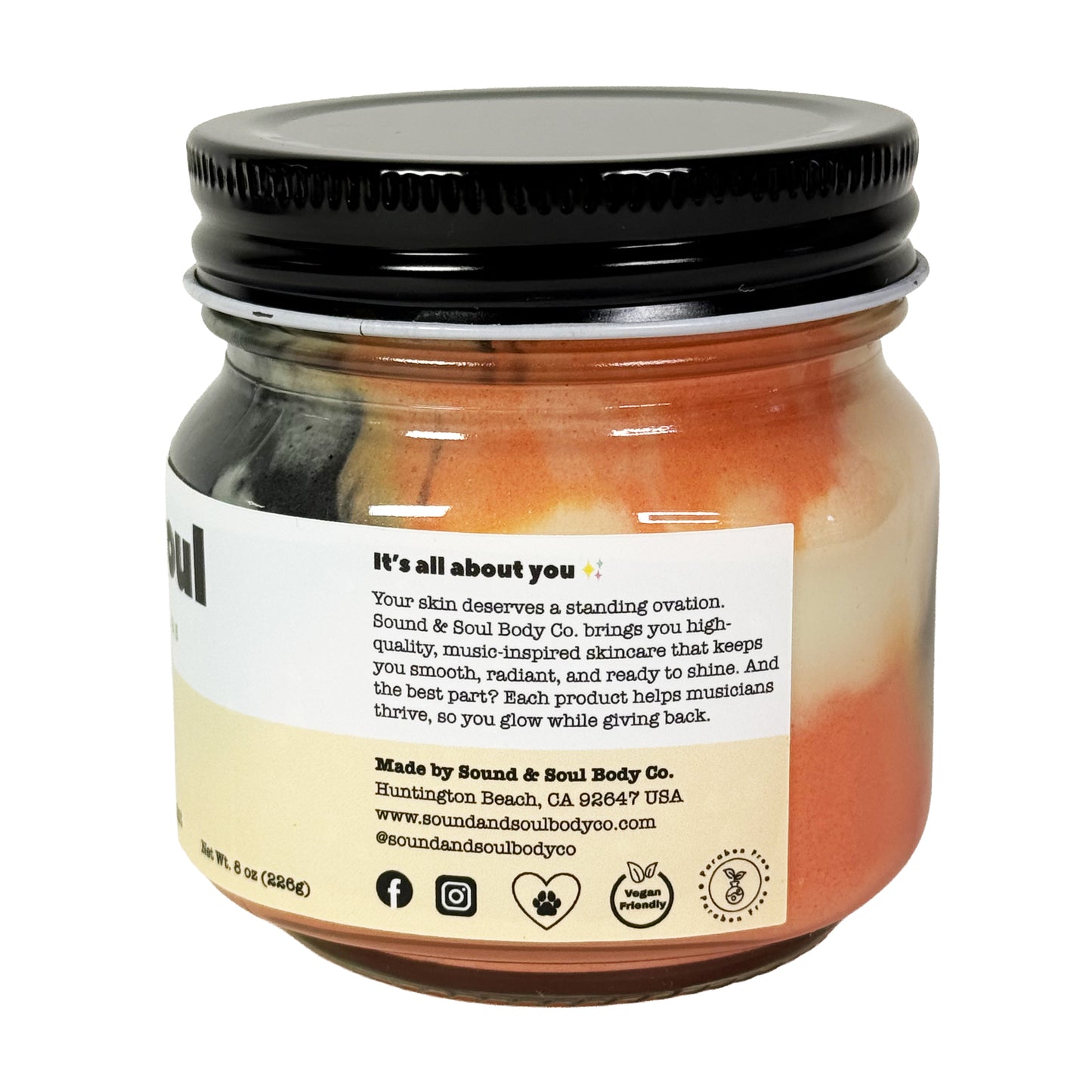 Rock N' Glow 8 oz Whipped Body Butter | Shea Butter Dry Skin Moisturizer | Cedarwood, Peppermint & Lemon