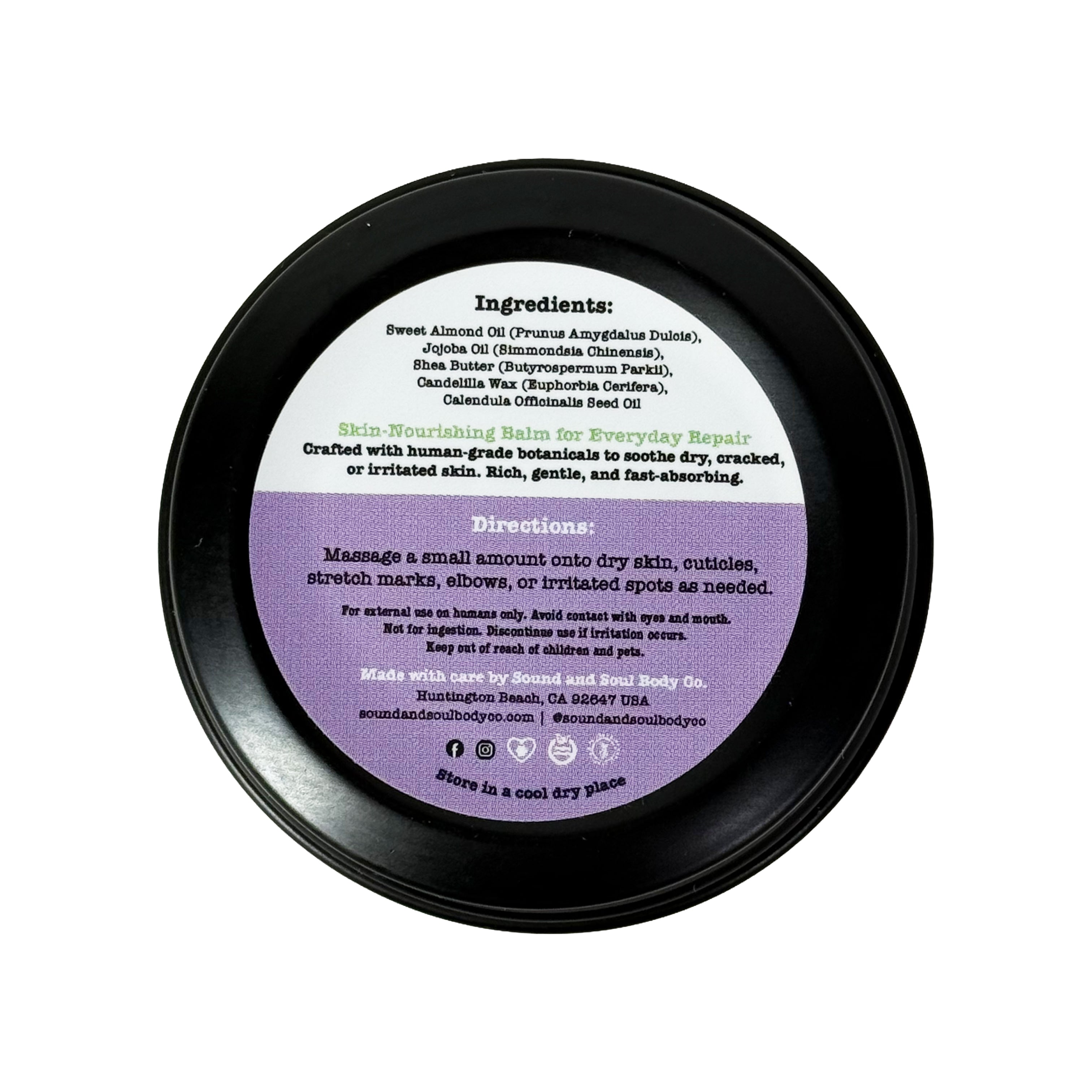 Duet Repair Balm 1oz | Calendula Skin Repair Balm | Shea Butter, Jojoba & Sweet Almond Oil Moisturizer for Dry Skin