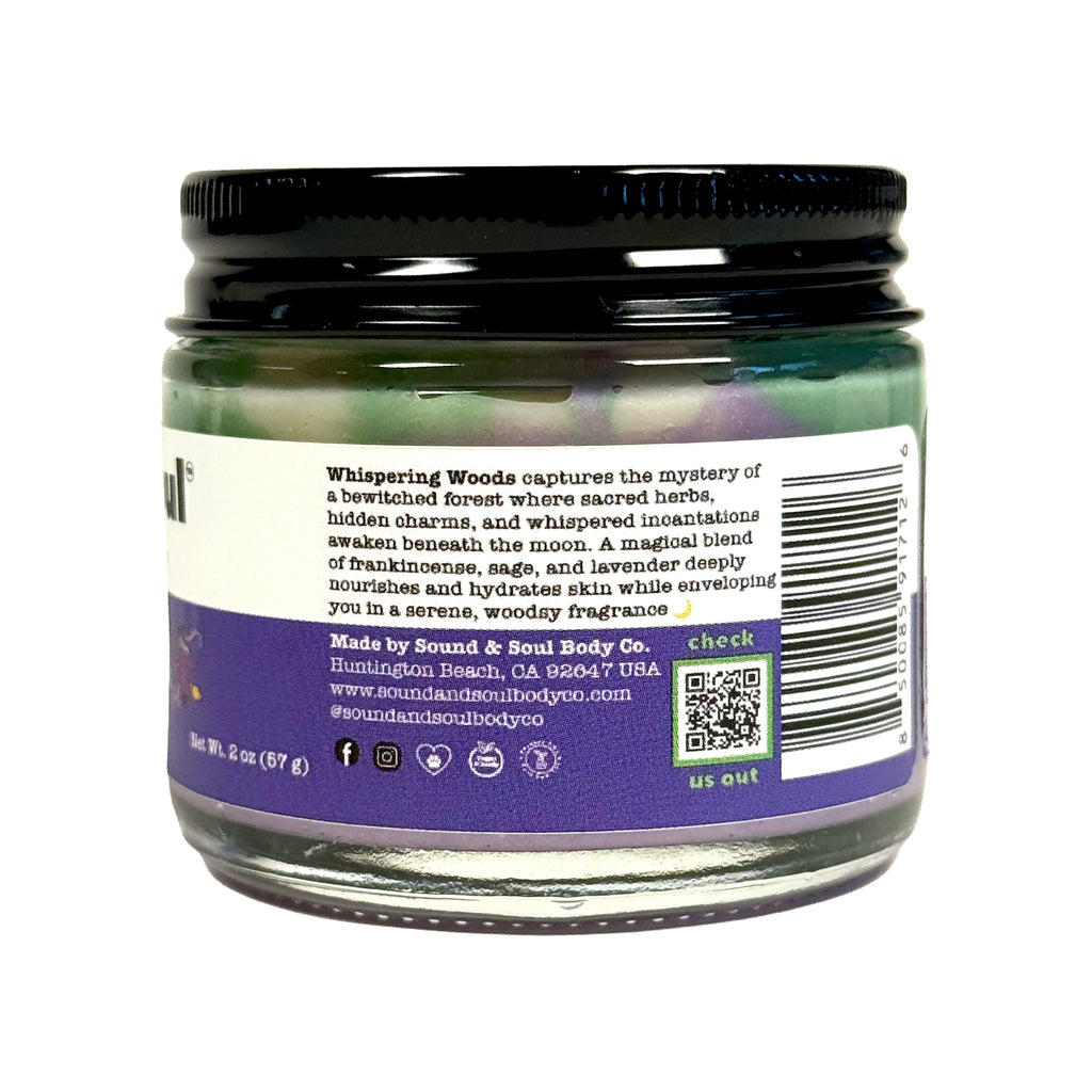 🧙Halloween 2oz Whipped Body Butter for Dry Skin | Whispering Woods | Frankincense, Sage and Lavender