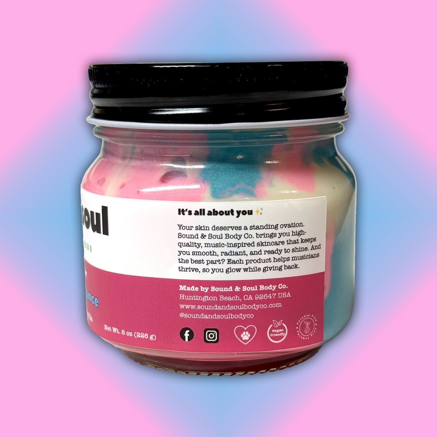 Pop Queen Radiance 8oz Whipped Body Butter | Bergamot, Ylang Ylang, and Vanilla