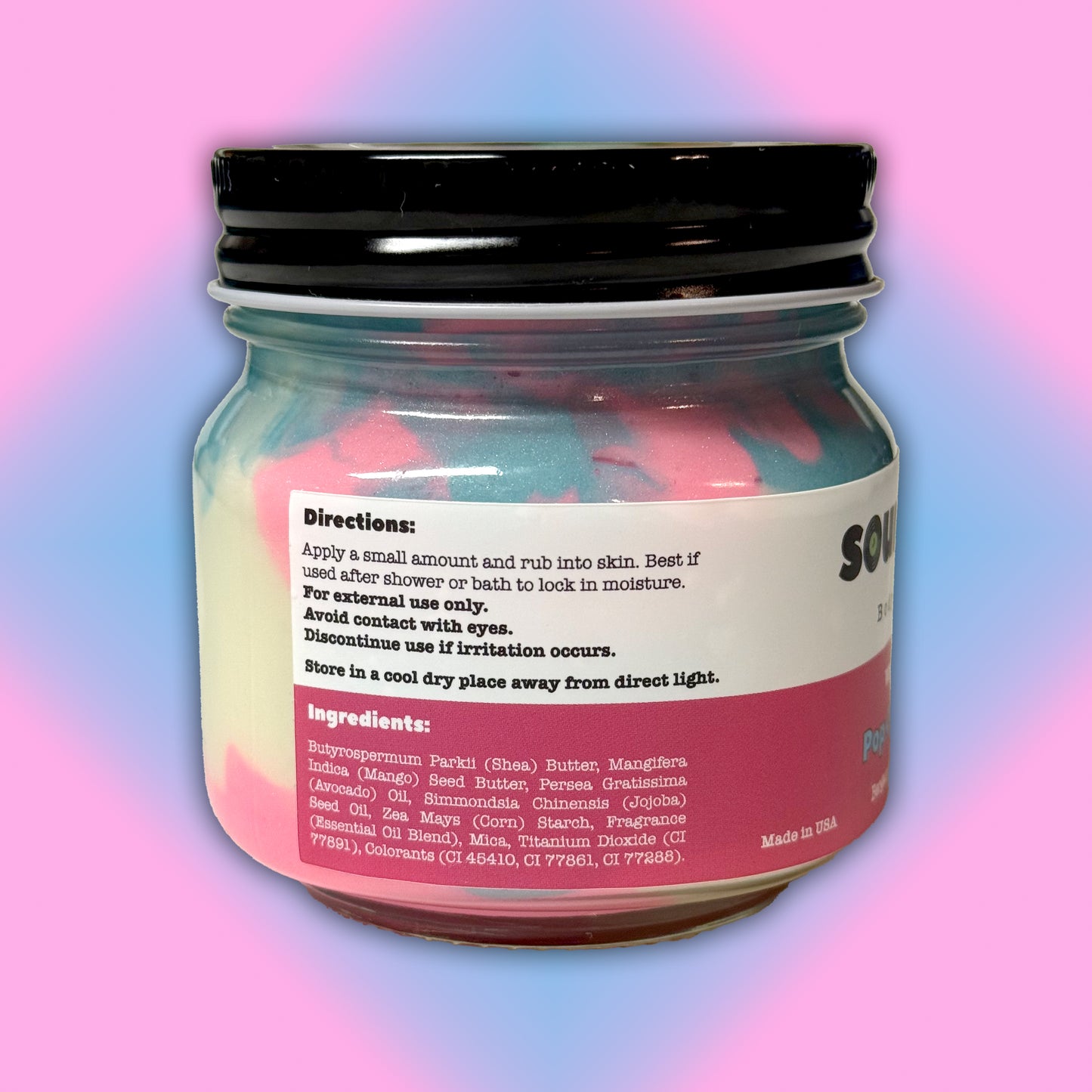 Pop Queen Radiance 8oz Whipped Body Butter | Bergamot, Ylang Ylang, and Vanilla