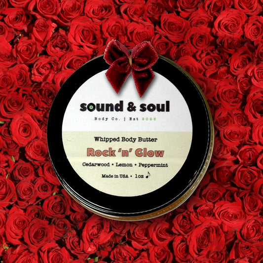 Rock N' Glow - 1oz Whipped Body Butter | Cedarwood, Peppermint, and Lemon